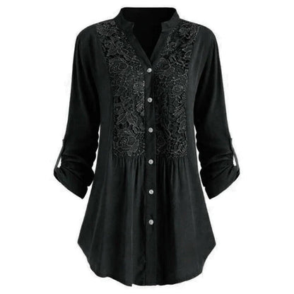 Chique Blouse Met Kantdetails – Olivia