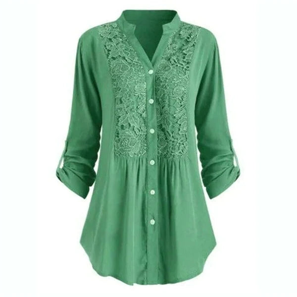 Chique Blouse Met Kantdetails – Olivia