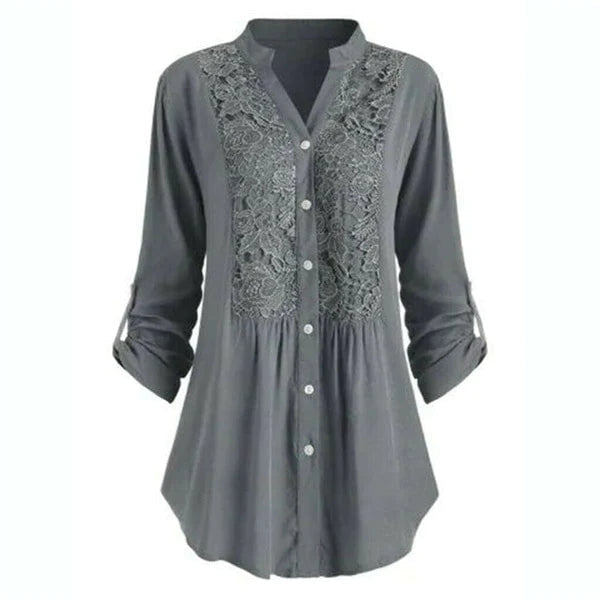 Chique Blouse Met Kantdetails – Olivia