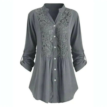 Chique Blouse Met Kantdetails – Olivia