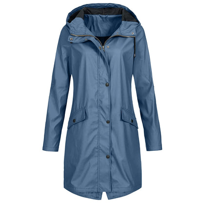 Waterdichte lange regenjas voor dames en heren – Sophie