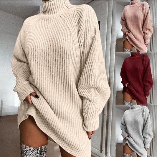 Lange wintertrui voor warmte en stijl – Olivia