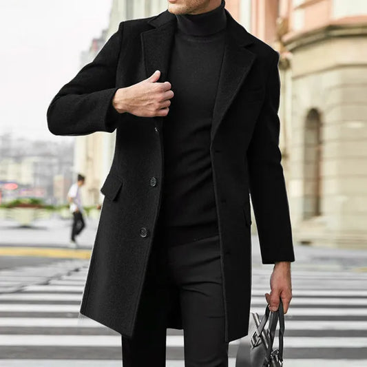 Heren Vintage Lange Trenchcoat – Thomas