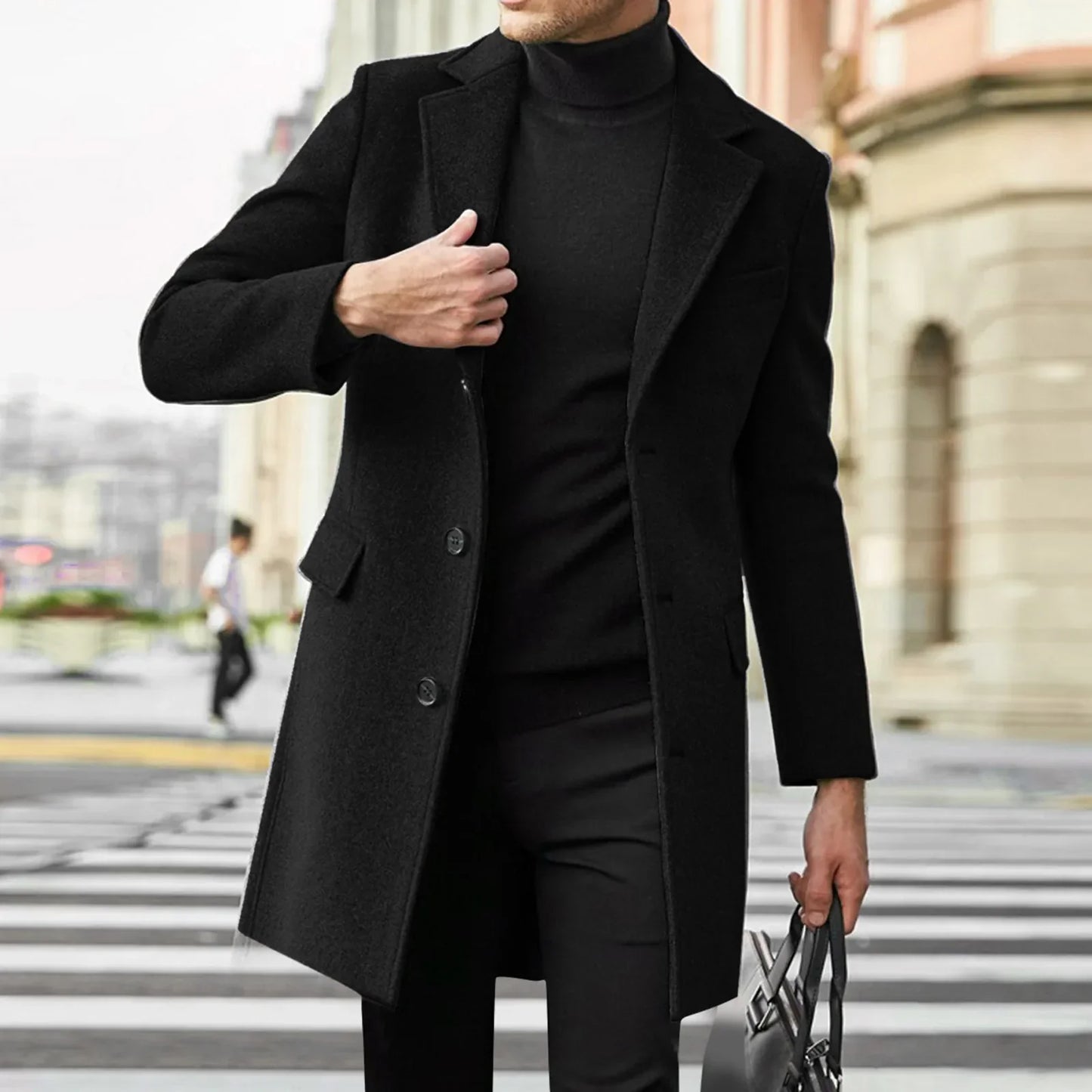 Heren Vintage Lange Trenchcoat – Thomas