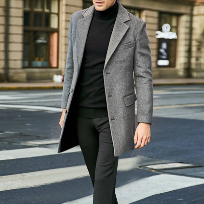 Heren Vintage Lange Trenchcoat – Thomas