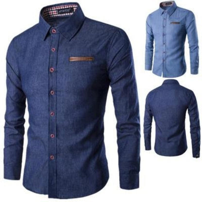 Denim blouse heren – stijlvol en comfortabel – Thomas