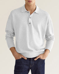 Polo met Lange Mouwen en Knoopsluiting – Victor
