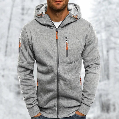 Warme hoodie met rits voor wintercomfort – Ruben
