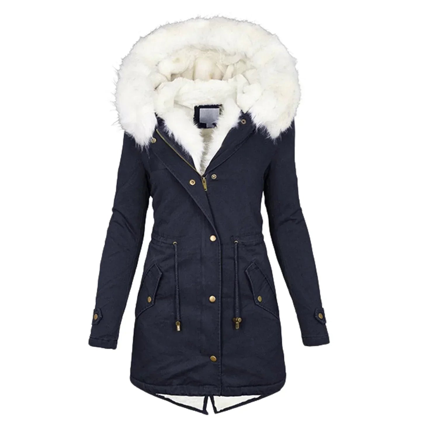 Warme Lange Winterjas voor Stijl en Comfort – Giulia