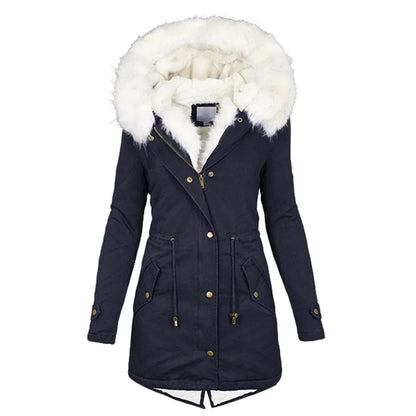 Warme Lange Winterjas voor Stijl en Comfort – Giulia