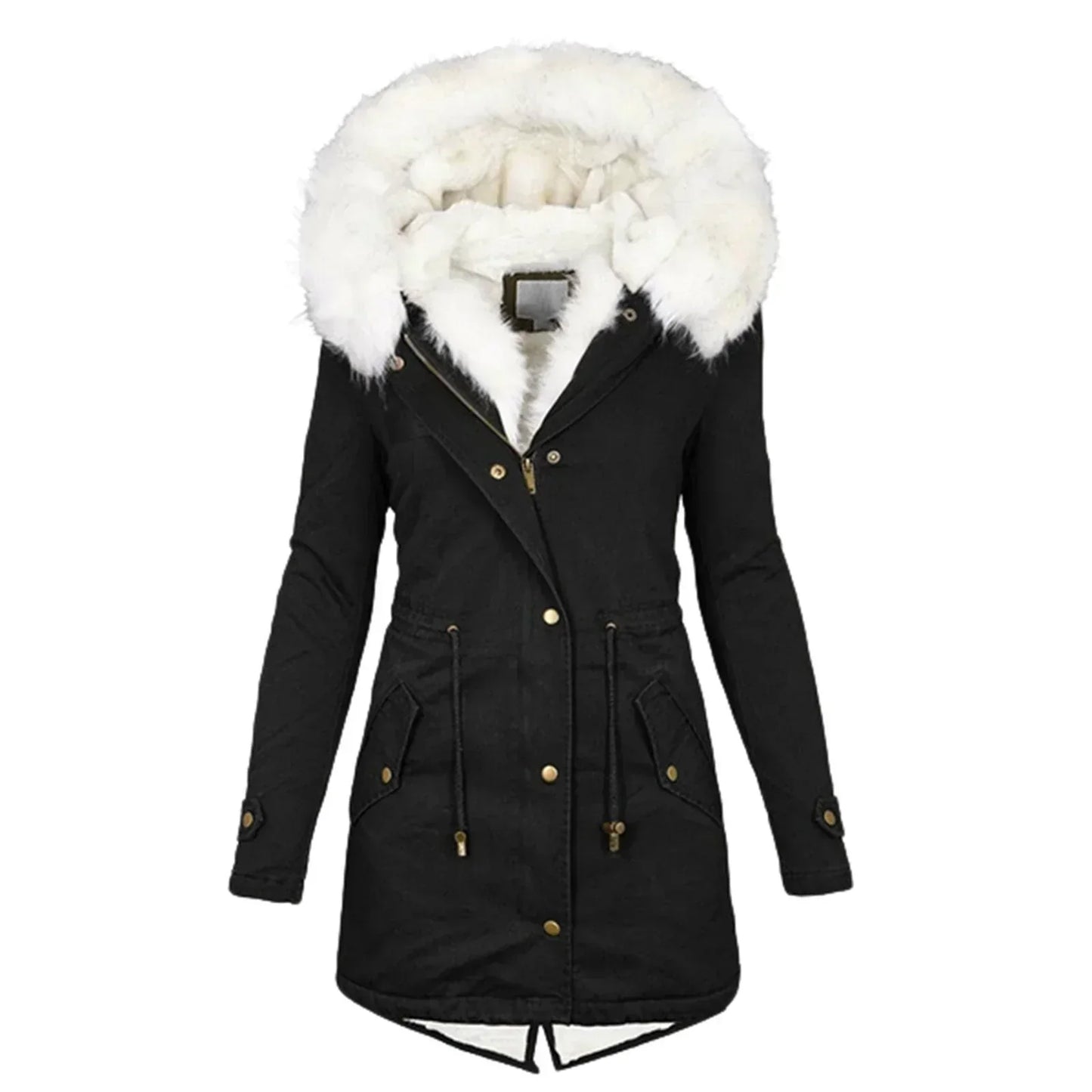Warme Lange Winterjas voor Stijl en Comfort – Giulia