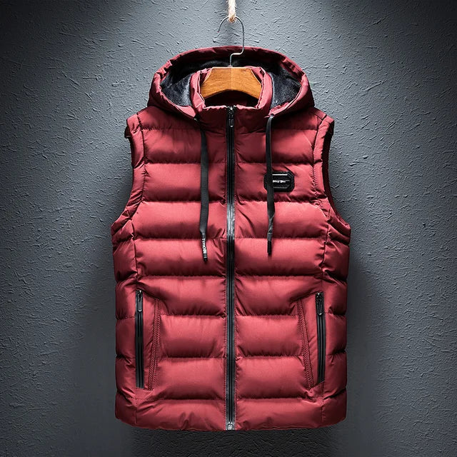 Heren Warme Hooded Waistcoat – Matteo
