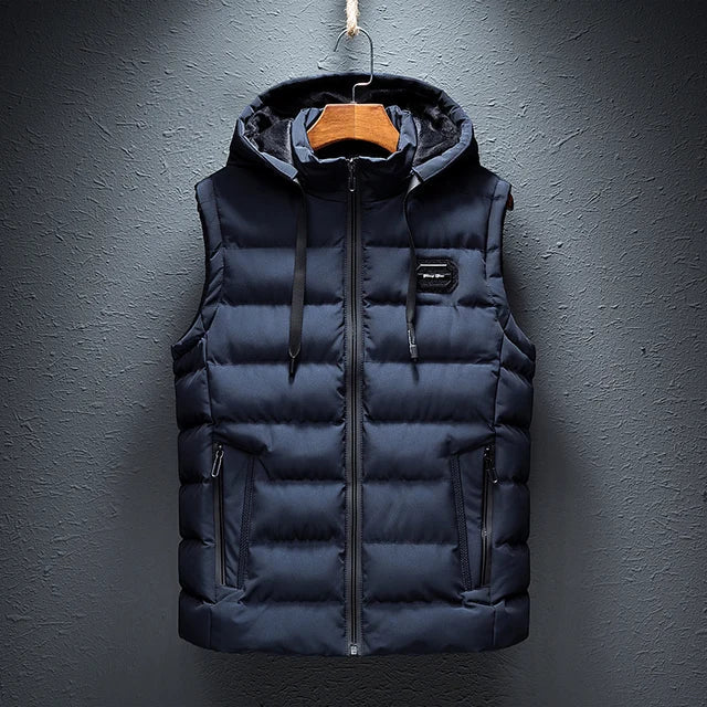Heren Warme Hooded Waistcoat – Matteo