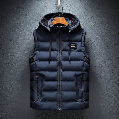 Heren Warme Hooded Waistcoat – Matteo
