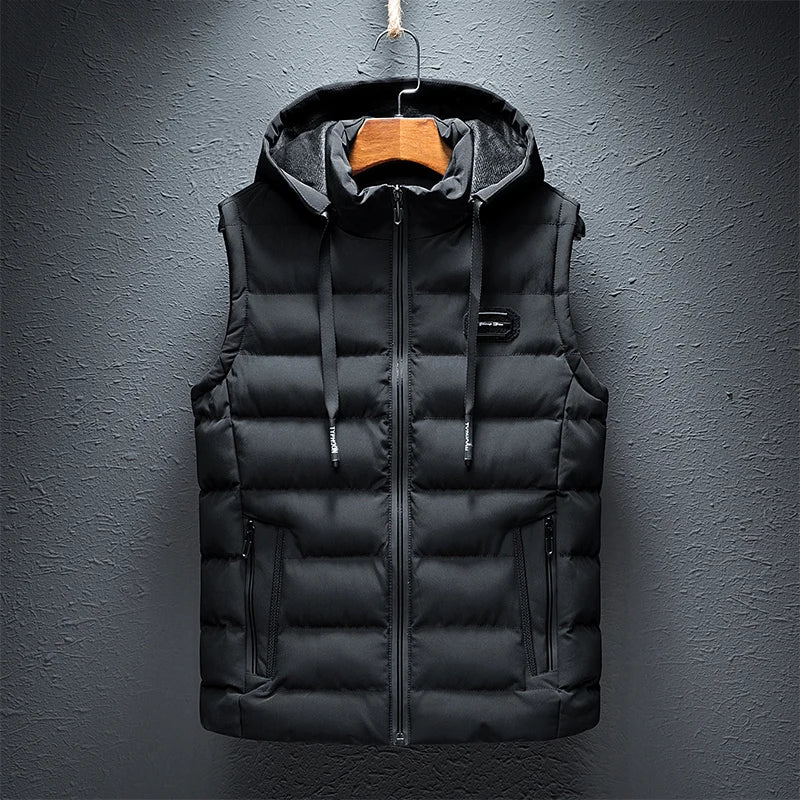 Heren Warme Hooded Waistcoat – Matteo