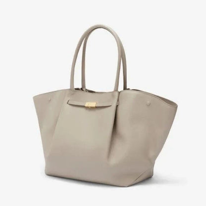 Leren tote bag voor dames met laptopvak – Arvella
