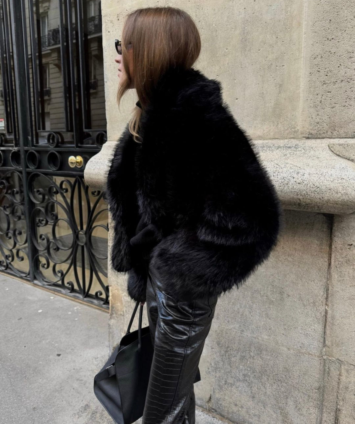 Fluffy oversized bontjas voor dames – Valerie