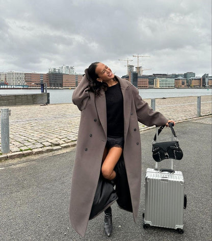Oversized damesjas met knopen voor winterstijl – Yvina