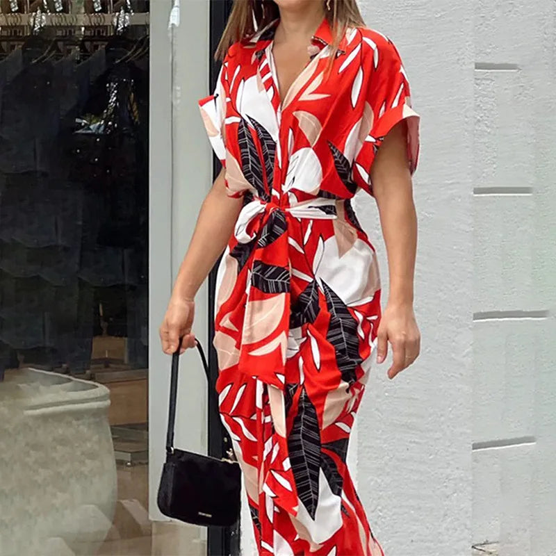 Wikkel maxi jurk met elegante pasvorm en comfort – Sophie