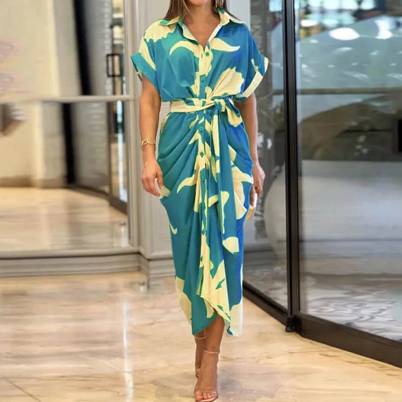 Wikkel maxi jurk met elegante pasvorm en comfort – Sophie