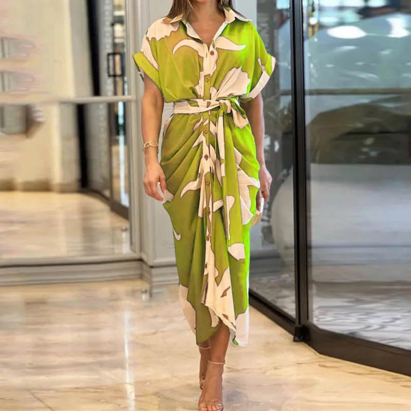 Wikkel maxi jurk met elegante pasvorm en comfort – Sophie
