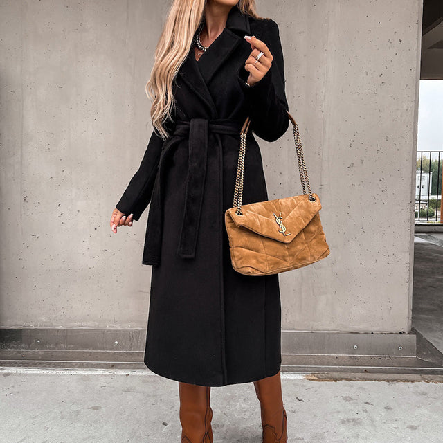 Lange elegante jas voor elke gelegenheid – Sophie