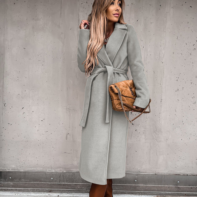 Lange elegante jas voor elke gelegenheid – Sophie