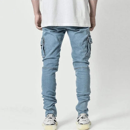 Comfortabele Stretchy Denim Cargo Broek met Zakjes voor Heren - Levi