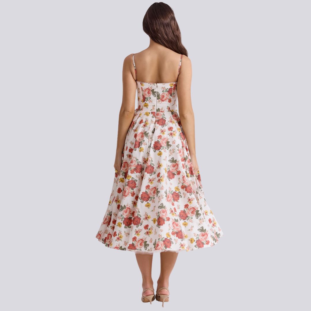 Tule avondjurk dames verstelbaar elegant met zakken – Bellarose