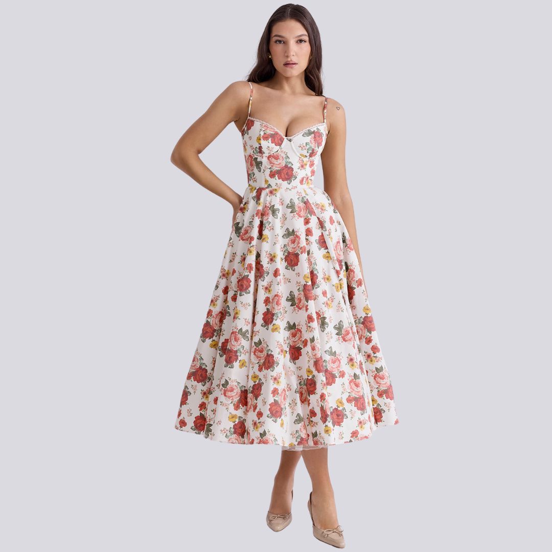 Tule avondjurk dames verstelbaar elegant met zakken – Bellarose