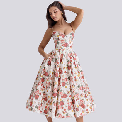 Tule avondjurk dames verstelbaar elegant met zakken – Bellarose