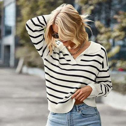 Gestreepte pullover trui voor dames – Emma