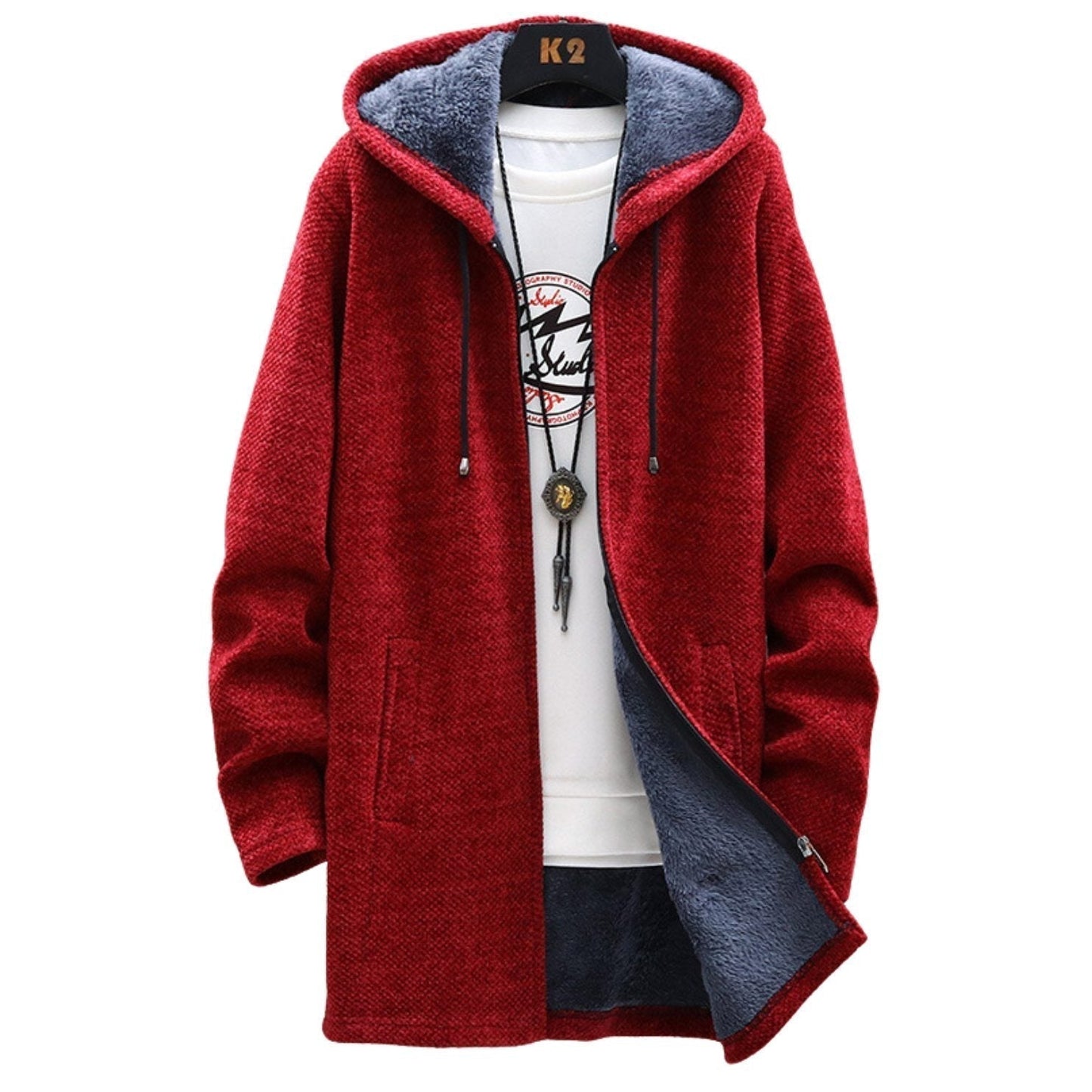 Warme en elegante hoodie met zakken en capuchon – Laura