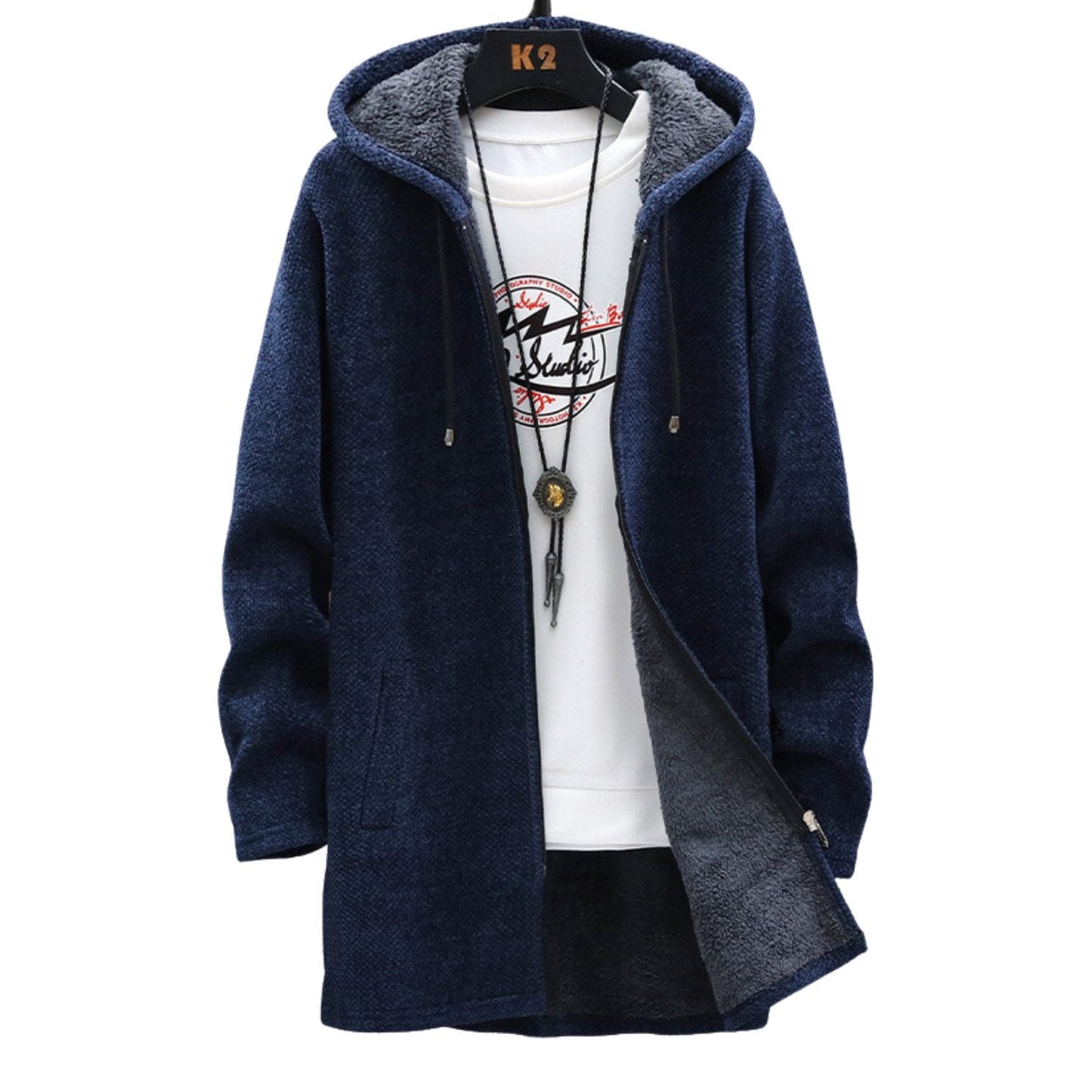 Warme en elegante hoodie met zakken en capuchon – Laura