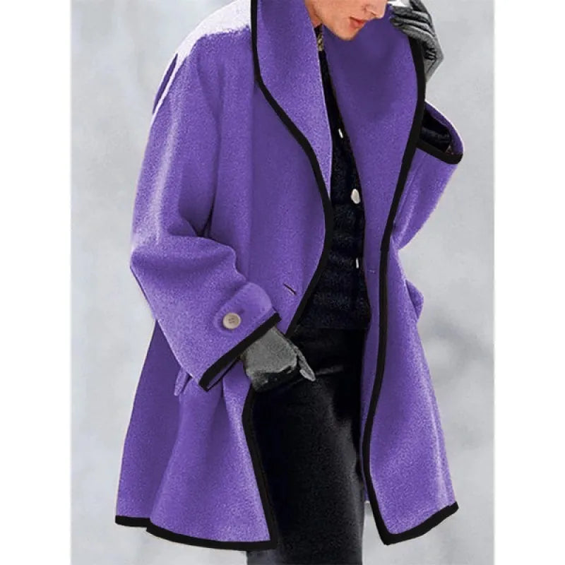 Warme Winterjas met Elegante Dubbele Knopenrij – Anna