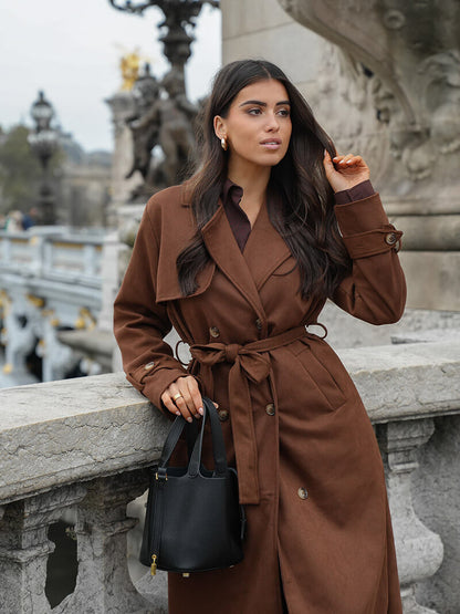 Vegan leren handtas met slotdetail voor dames – Elania