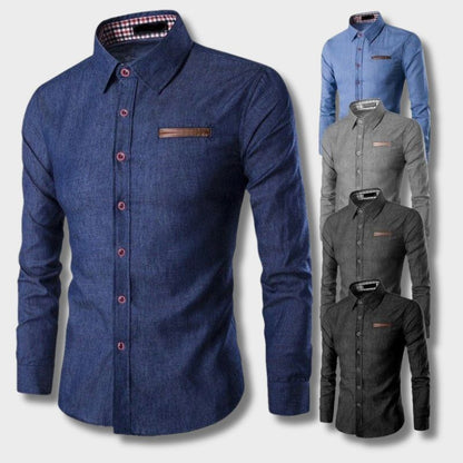 Denim blouse heren – stijlvol en comfortabel – Thomas
