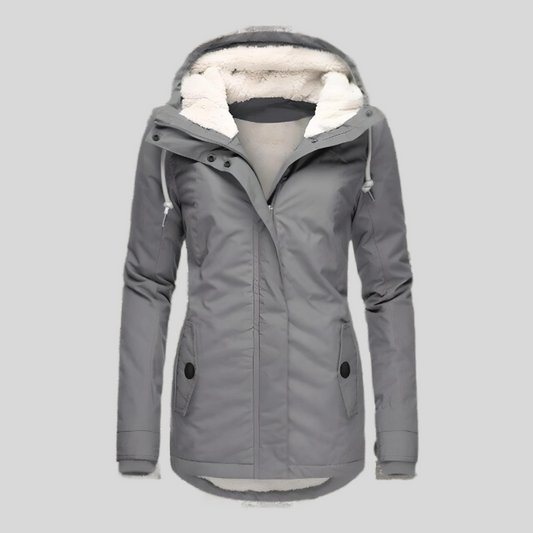 Lange waterdichte winterjas met warme voering – Maggie