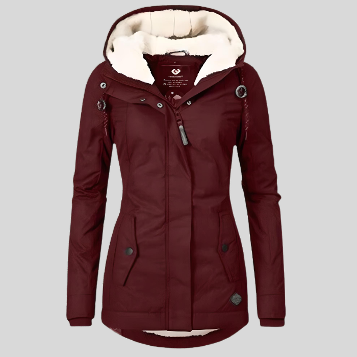Lange waterdichte winterjas voor dames – Sophie