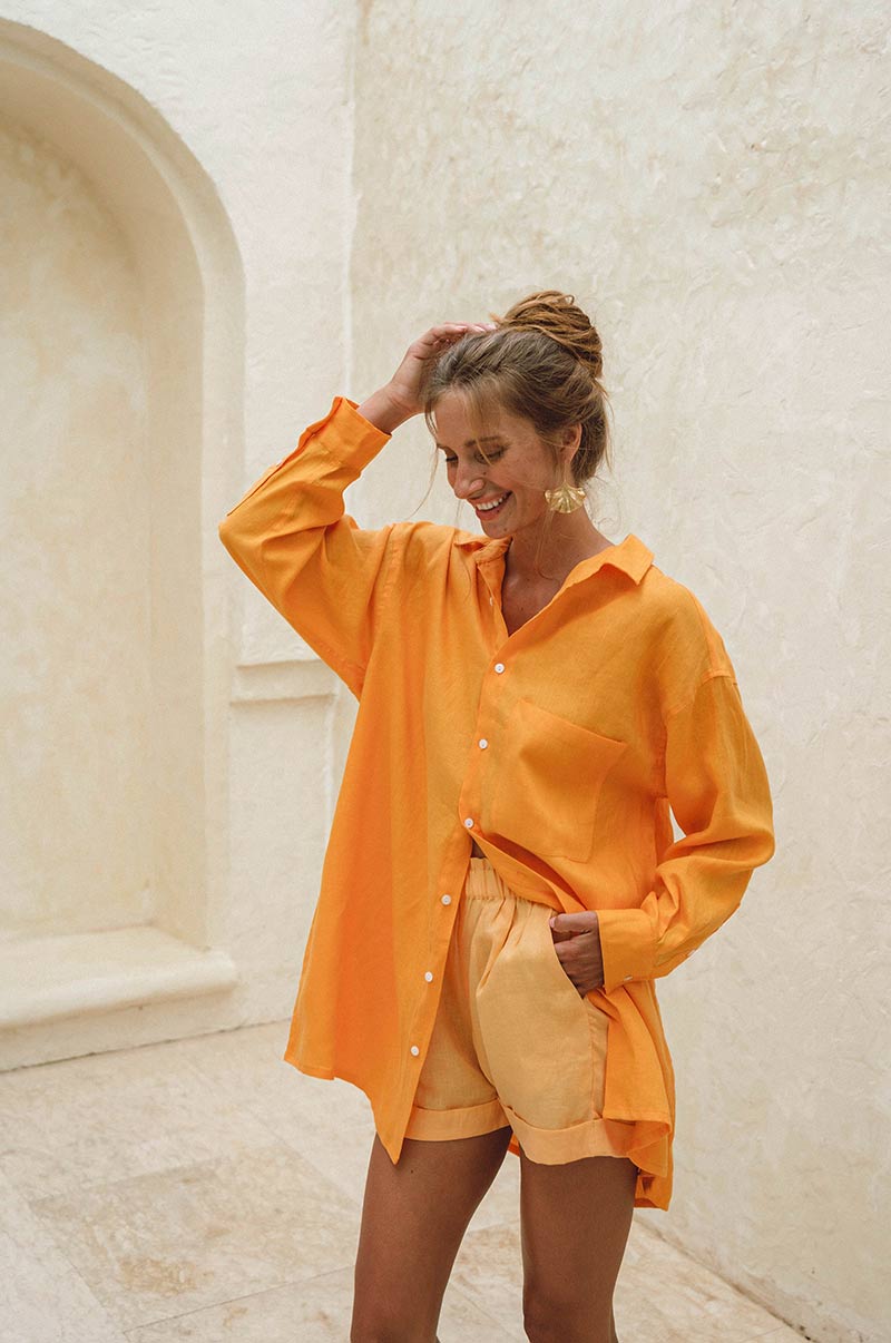 Linnen dames blouse oversized zomer – Sofie