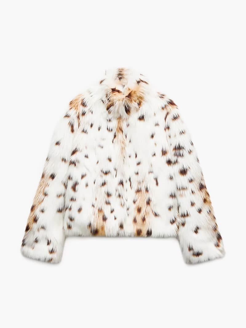Nepbont Winterjas voor Dames met Luipaardprint – Noëlle
