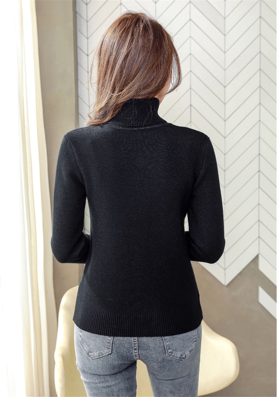 Luxe fluweel gevoerde coltrui voor winter – Camille