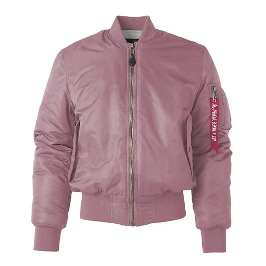 Trendy roze bomberjack voor dames – Sophie