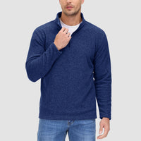 Heren Fleece Quarter-Zip Longsleeve – Olivier