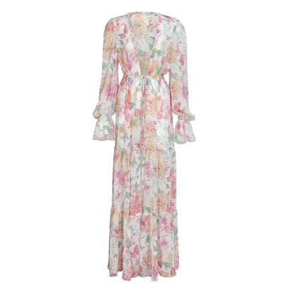 Zwemset dames vetersluiting met cover-up roze – Savina