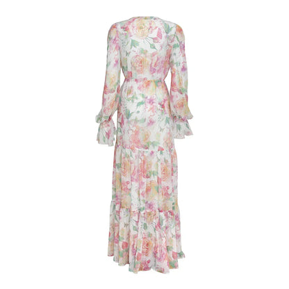 Zwemset dames vetersluiting met cover-up roze – Savina
