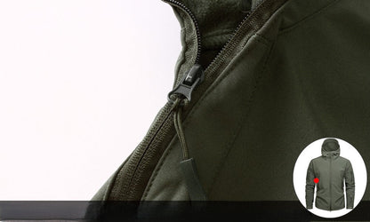 Softshell Fleece Winterjas voor Bergsport en Wandelen – Thomas