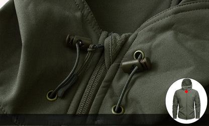 Softshell Fleece Winterjas voor Bergsport en Wandelen – Thomas