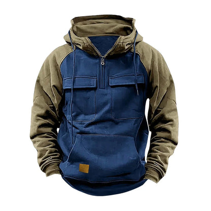 Warme Hoodie met Trendy Colorblock Ontwerp – Milan