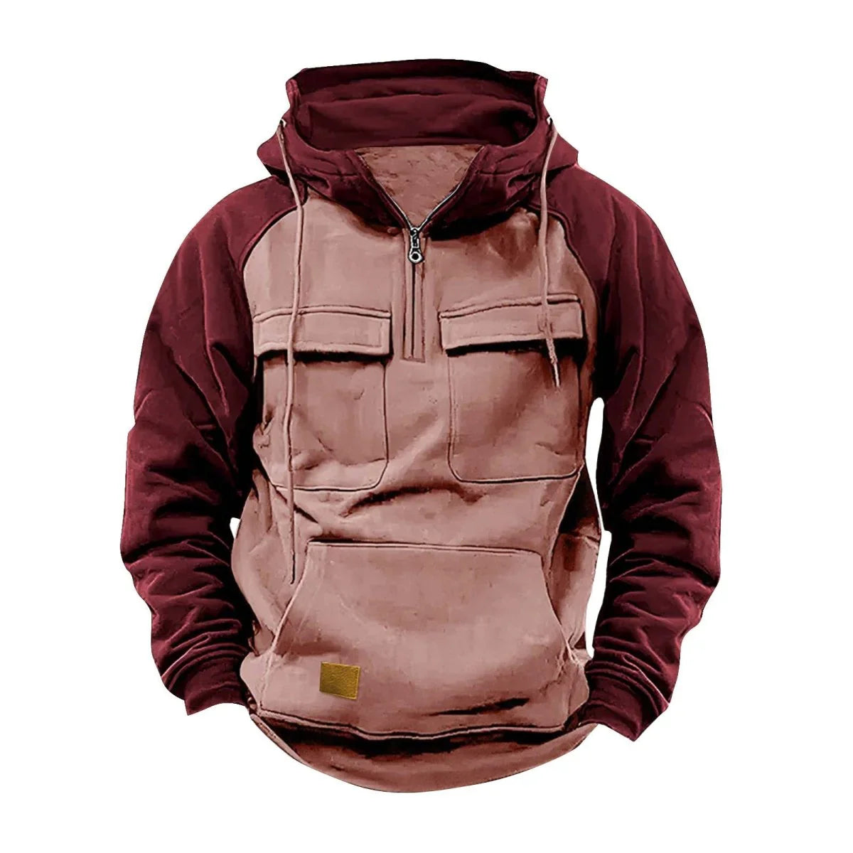 Warme Hoodie met Trendy Colorblock Ontwerp – Milan